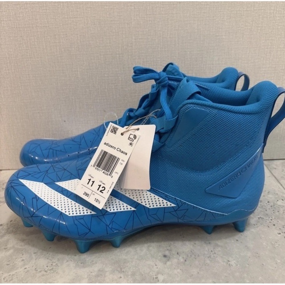 Adidas ADIZERO Chaos Men's Football Cleats Lineman Cleats solar blue Sz 11